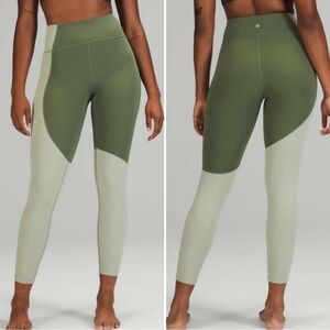 Lululemon Nulu Colour Block High-Rise Crop 23" Size 6